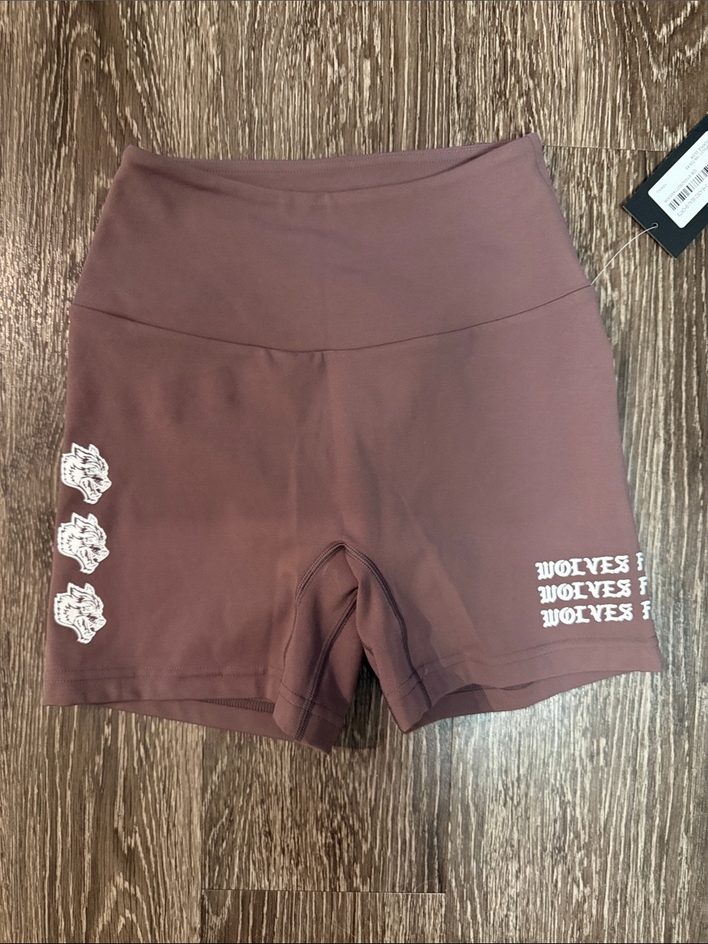 Darc Sport Women’s Bike Shorts with White Wolves Graphics